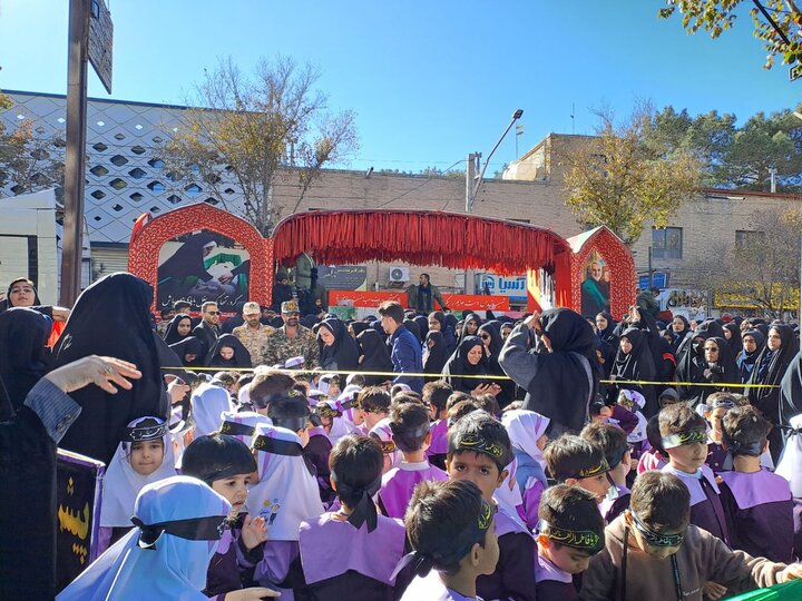 تشییع شهدای گمنام در شهرستان نایین