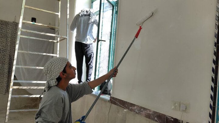 فعالیتهای جهادی طلاب حوزه علمیه قزوین در الموت غربی قزوین