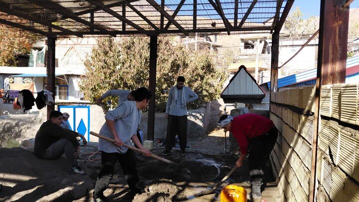 تصاویر / فعالیتهای جهادی طلاب حوزه علمیه قزوین در الموت غربی قزوین