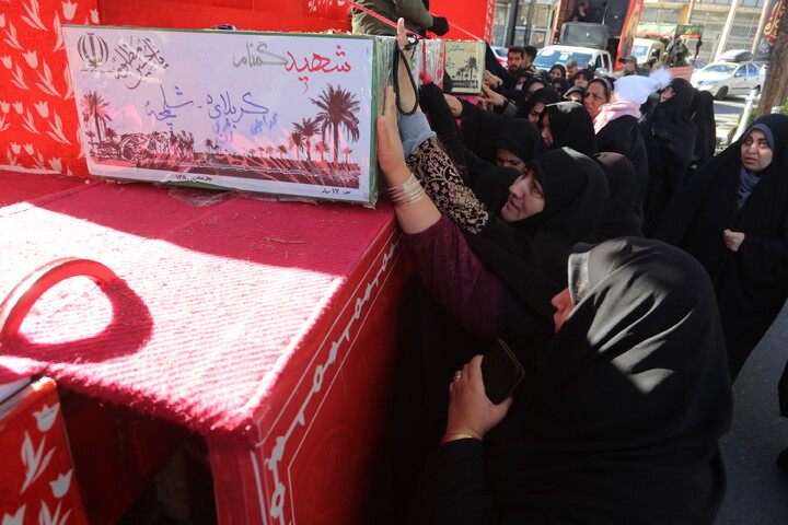 تصاویر/ استقبال مردم شهر نائین از کاروان اهالی بهشت