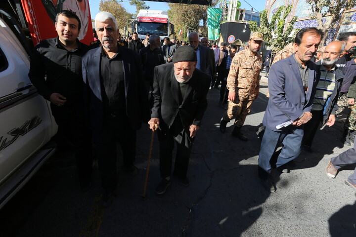 تصاویر/ استقبال مردم شهر نائین از کاروان اهالی بهشت