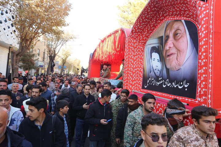 تصاویر/ استقبال مردم شهر نائین از کاروان اهالی بهشت