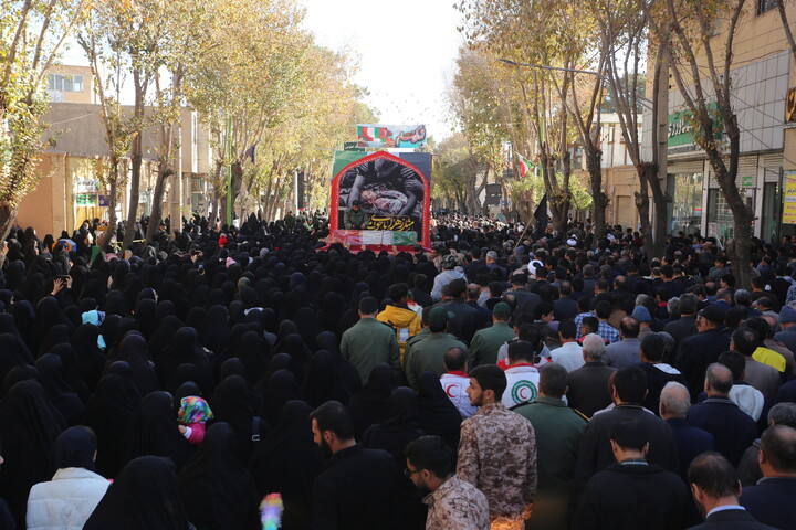 تصاویر/ استقبال مردم شهر نائین از کاروان اهالی بهشت