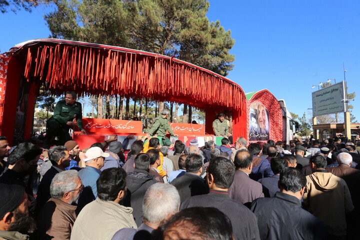 تصاویر/ استقبال مردم شهر نائین از کاروان اهالی بهشت