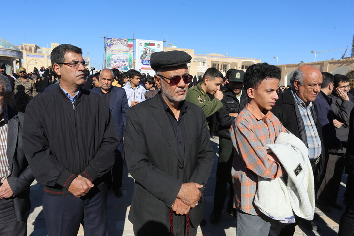 تصاویر/ استقبال مردم شهر نائین از کاروان اهالی بهشت