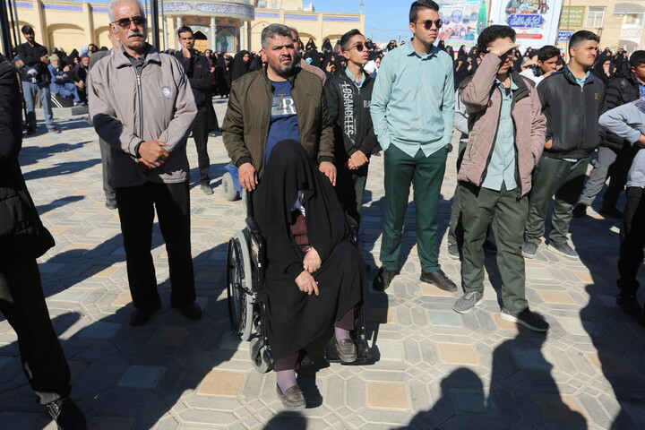 تصاویر/ استقبال مردم شهر نائین از کاروان اهالی بهشت