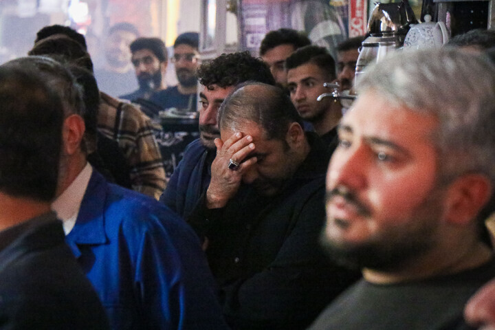 مراسم چهارپایه خوانی در بازار بزرگ قم