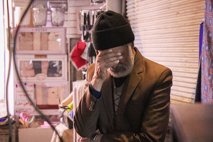 مراسم چهارپایه خوانی در بازار بزرگ قم