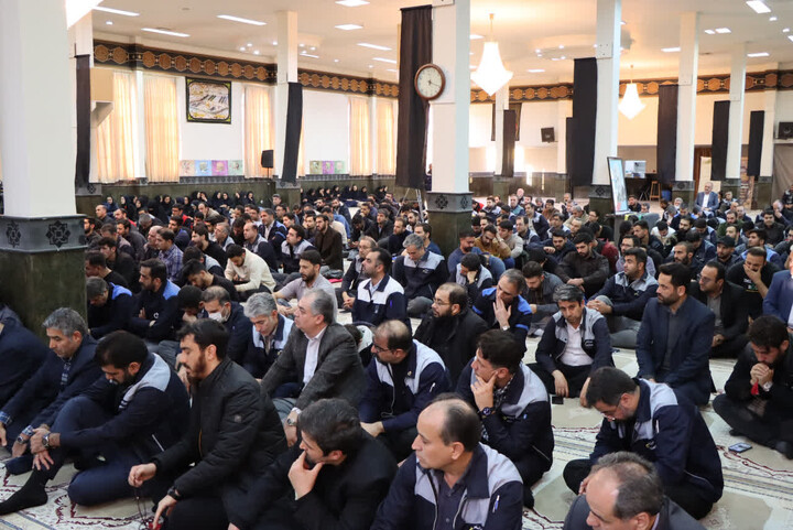 تصاویر| مراسم روضه ایام شهادت صدیقه‌ طاهره‌ در شرکت ایران ترانسفو زنجان