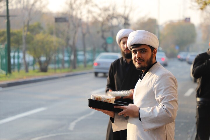 تصاویر/ ایستگاه صلواتی موکب مدرسه علمیه ولیعصر(ع) تبریز