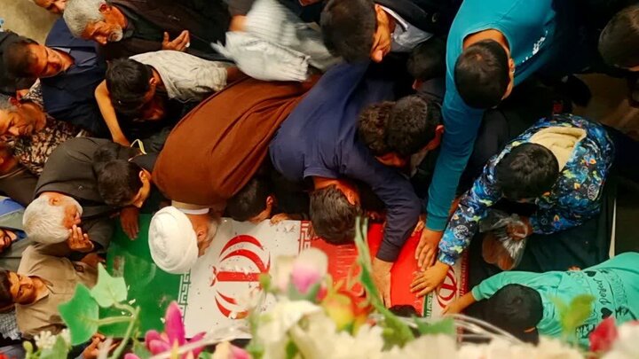 تصاویر/مراسم استقبال و تشییع شهید گمنام در رابر