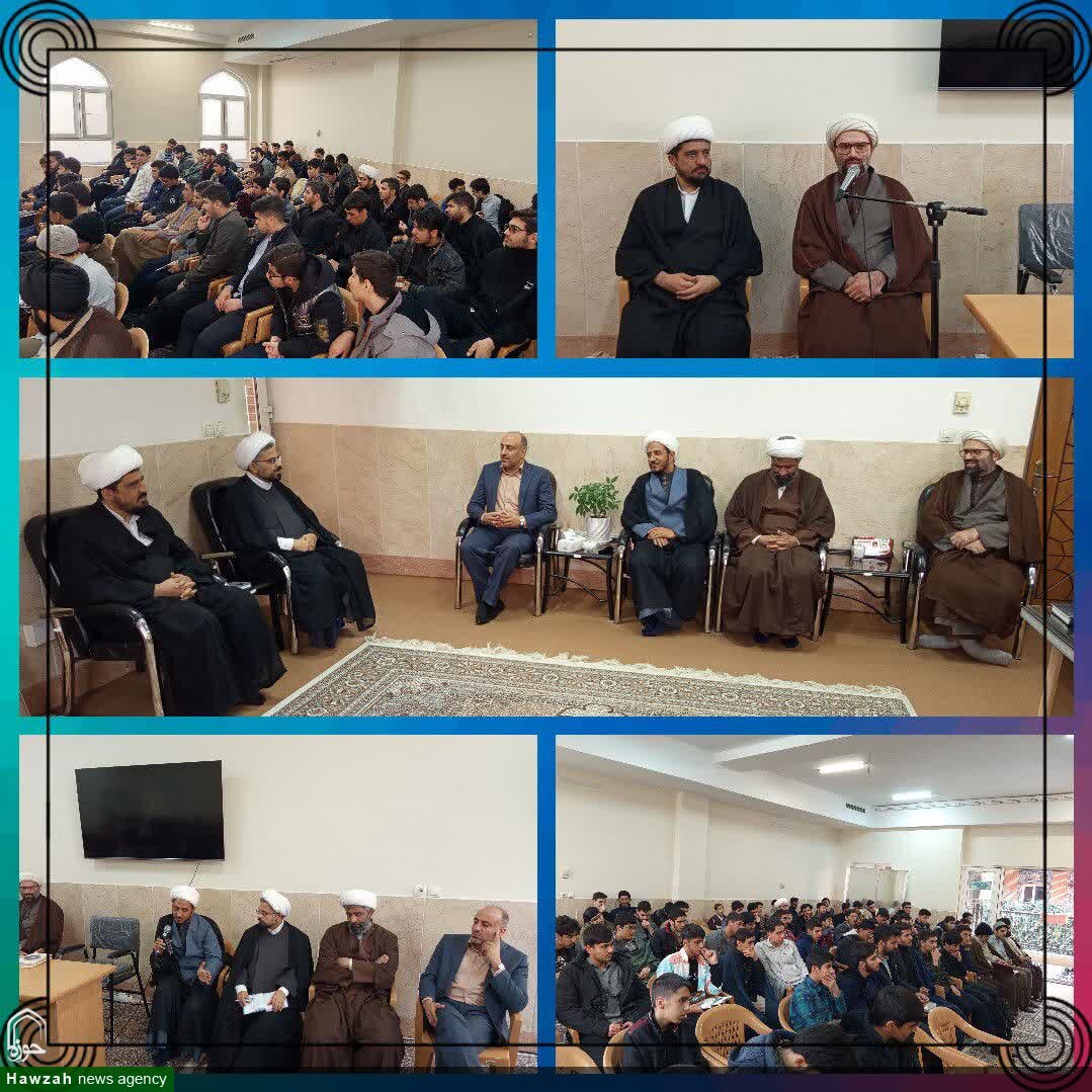 نشست معاون حوزه علمیه اصفهان با طلاب مدرسه علمیه شهید طباطبایی نژاد