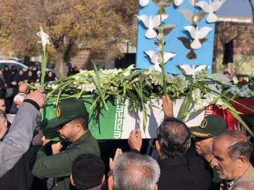 تصاویر/ مراسم استقبال و تشییع باشکوه شهید گمنام در چایپاره