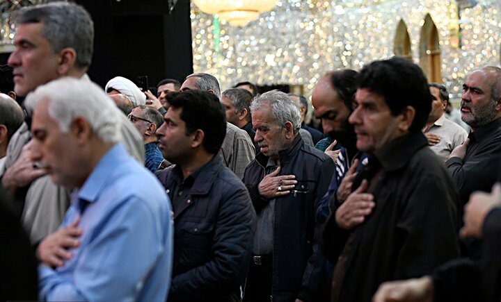 تصاویر/ عزاداری و سوگواری فاطمیه در حرم حضرت عبدالعظیم حسنی(ع)