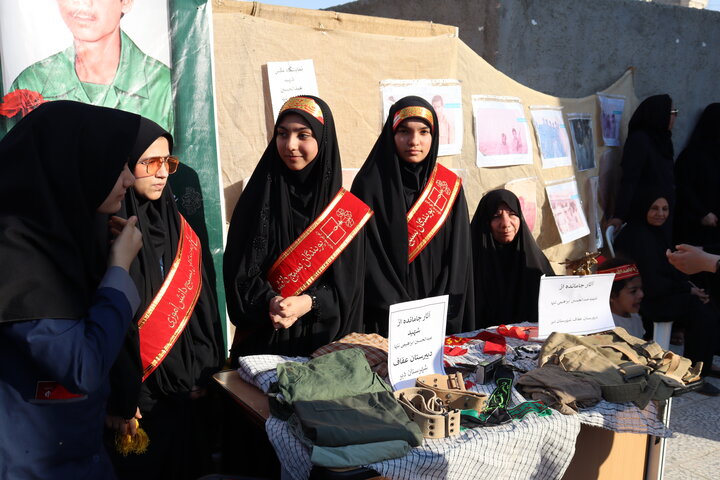 تصاویر/ موکب‌های دانش‌آموزی در یادواره شهید شاخص  کشور