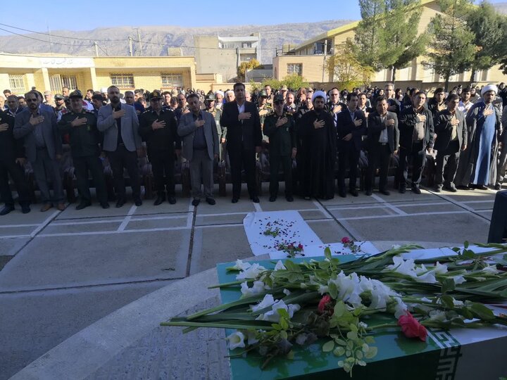 تصاویر/برگزاری مراسم تشییع شهید گمنام درشهرستان چرداول