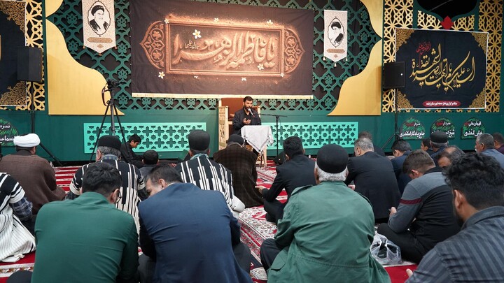 مراسم عزاداری شهادت حضرت زهرا (س) در مصلی نماز جمعه ایذه،