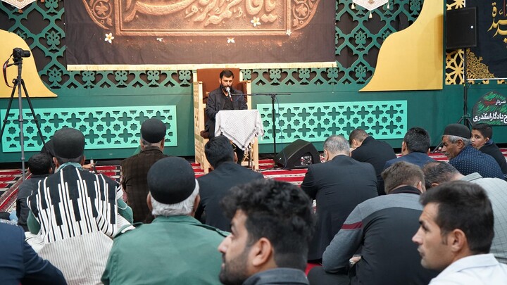 مراسم عزاداری شهادت حضرت زهرا (س) در مصلی نماز جمعه ایذه،