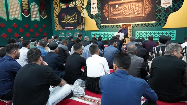 مراسم عزاداری شهادت حضرت زهرا (س) در مصلی نماز جمعه ایذه،