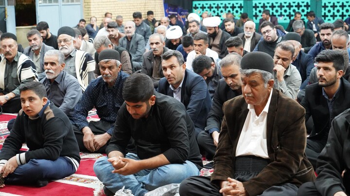 مراسم عزاداری شهادت حضرت زهرا (س) در مصلی نماز جمعه ایذه،