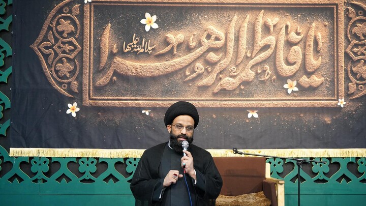 مراسم عزاداری شهادت حضرت زهرا (س) در مصلی نماز جمعه ایذه،