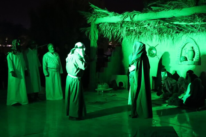 تصاویر/ مراسم تعزیه خوانی شهادت حضرت فاطمه زهرا(س)  در عالیشهر