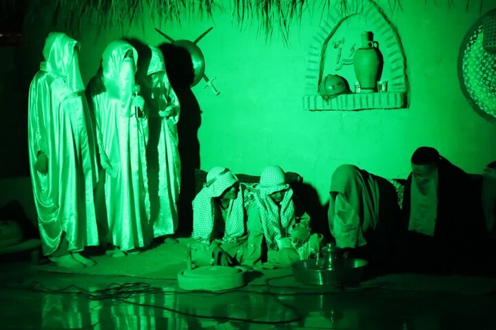 تصاویر/ مراسم تعزیه خوانی شهادت حضرت فاطمه زهرا(س)  در عالیشهر