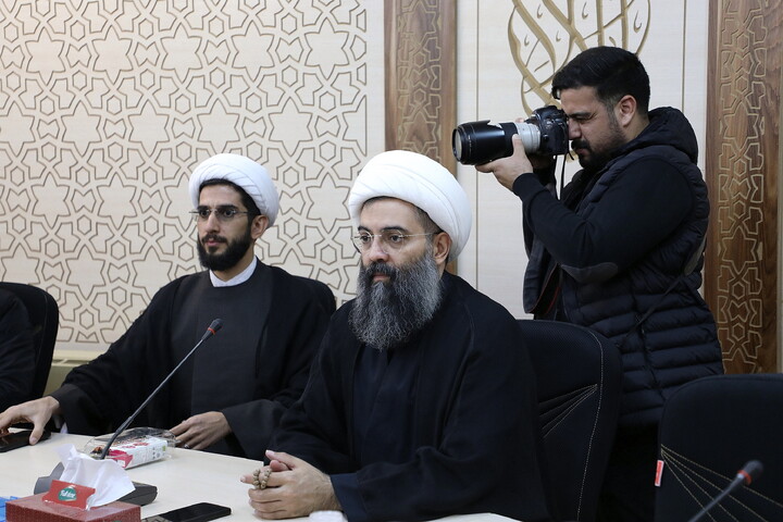 تصاویر/ نشست خبری مدیر گروه‌های جهادی حوزه‌های علمیه کشور