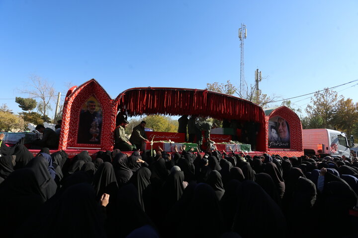 تصاویر/ استقبال مردم شهر فلاورجان از کاروان اهالی بهشت