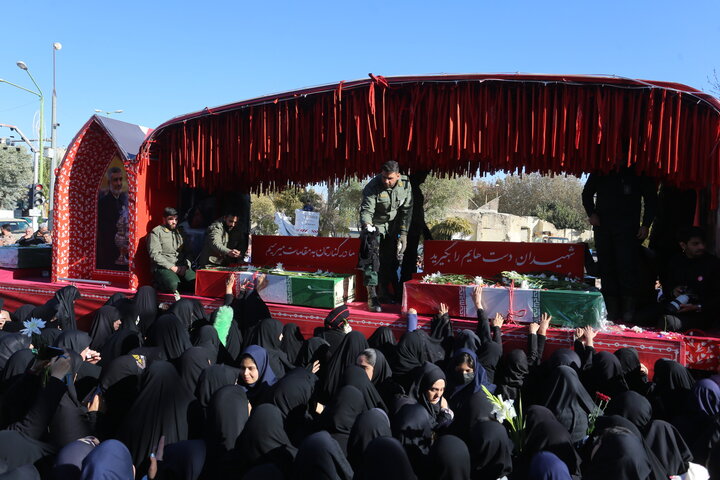 تصاویر/ استقبال مردم شهر فلاورجان از کاروان اهالی بهشت