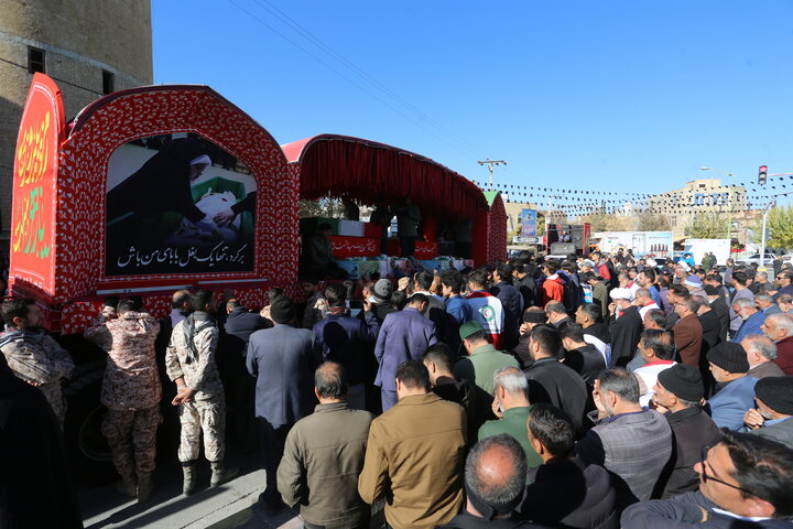 تصاویر/ استقبال مردم شهر فلاورجان از کاروان اهالی بهشت