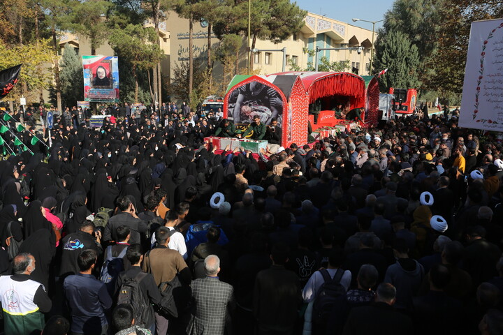 تصاویر / سنگ تمام دانشجویان اصفهانی در استقبال از کاروان اهالی بهشت