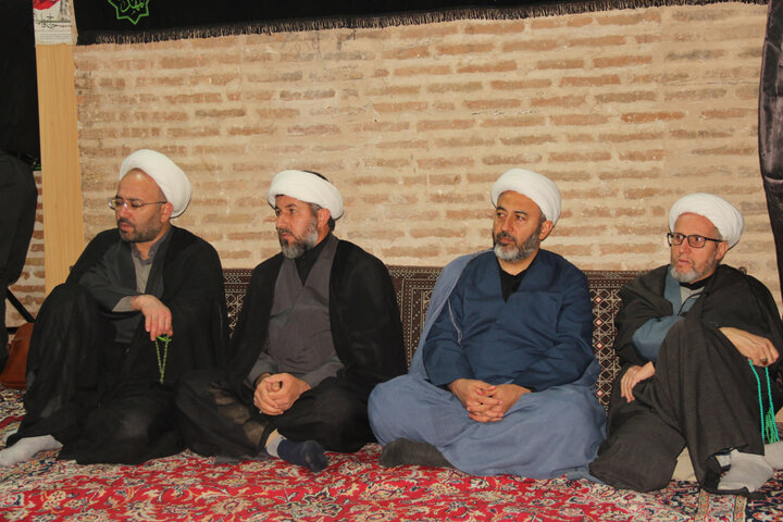 تصاویر / مراسم عزا داری هیئت تجمیع حوزه علمیه قزوین برگزار شد