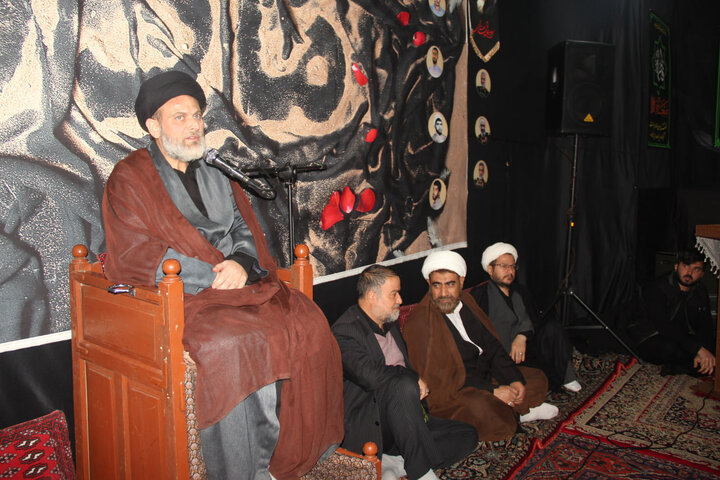 تصاویر / مراسم عزا داری هیئت تجمیع حوزه علمیه قزوین برگزار شد