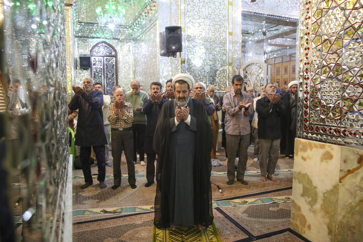 تصاویر| مراسم عزاداری شب شهادت حضرت زهرا(س) در حرم مطهر سیدعلاالدین حسین(ع)