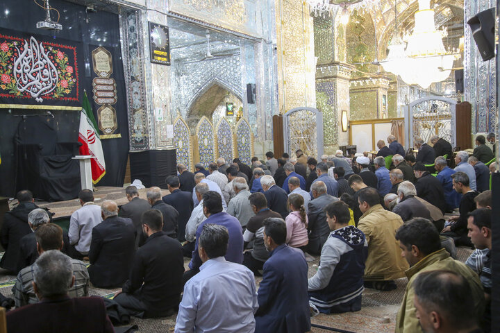 تصاویر| مراسم عزاداری شب شهادت حضرت زهرا(س) در حرم مطهر سیدعلاالدین حسین(ع)