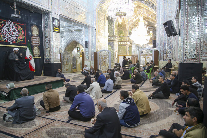 تصاویر| مراسم عزاداری شب شهادت حضرت زهرا(س) در حرم مطهر سیدعلاالدین حسین(ع)