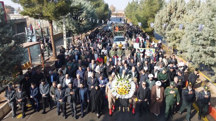 تصاویر/ تشییع شهید گمنام در شهرستان باروق