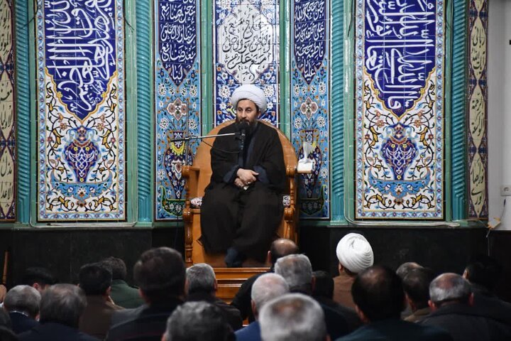 تصاویر/ مراسم عزاداری ایام فاطمیه در مسجد شیخ نوایی(ره)