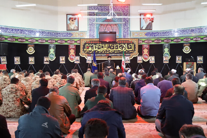 تصاویر| مراسم روضه ایام فاطمیه سپاه انصارالمهدی (عج) استان زنجان