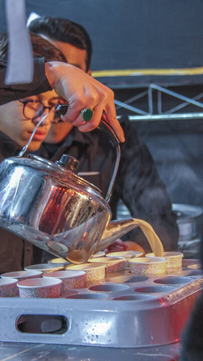 تصاویر/ فعالیت موکب هلال بن علی (ع) درشب شهادت حضرت زهرا(س)