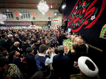 تصاویر/ مراسم سوگواری ایام فاطمیه در حسینیه ثارالله ارومیه