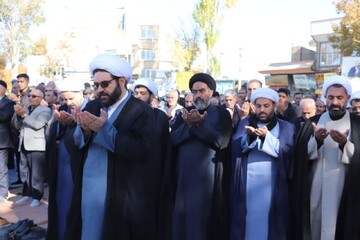 تصاویر/ برگزاری نماز باران در شهرستان قروه