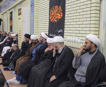 تصاویر/ مراسم عزاداری شهادت حضرت زهرا(س) به میزبانی آیت الله کعبی