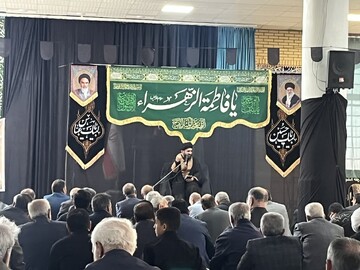 تصاویر/ سوگواری مردم شهرستان ایوان در رسای حضرت فاطمه الزهرا(س)