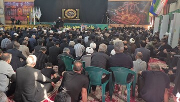 فیلم| مراسم شهادت حضرت زهرا(س) در بوشهر