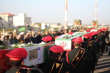 تصاویر| تشییع شش شهید گمنام در بیرجند