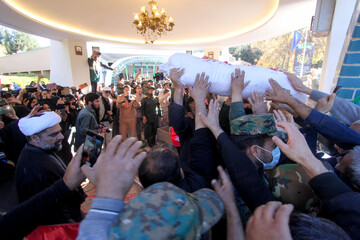 تصاویر| تدفین شهید گمنام در مرکز توانبخشی حضرت علی اکبر(ع) بیرجند