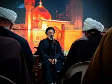 تأکید بر ضرورت تقویت بنیه علمی طلاب در جلسه درس اخلاق مدرسه علمیه جعفریه+عکس