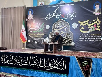 تصاویر/ مراسم عزاداری شام ‌غریبان حضرت فاطمه زهرا (س) در هادیشهر